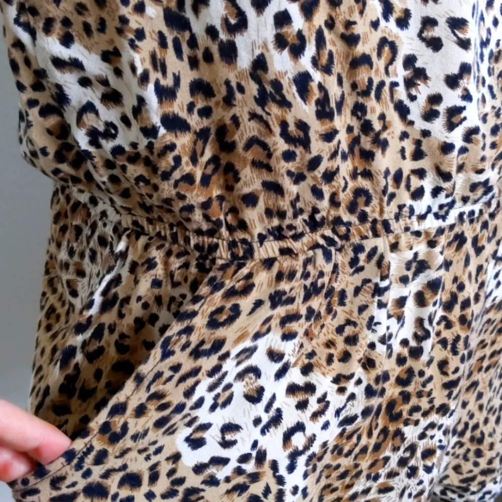Aviva Leopard Romper Size Medium